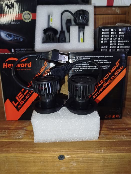 LED-лампи Heyword Н4-H7 22000LM  6000k Лед лампи