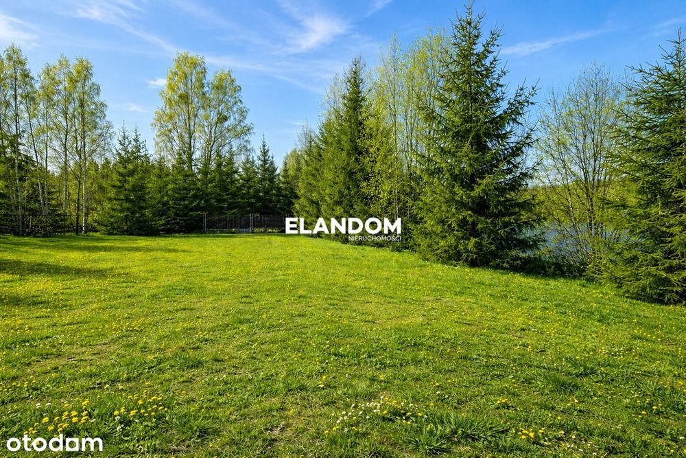Działka 1304 m² z domkiem 35 m², w pełni uzbrojona