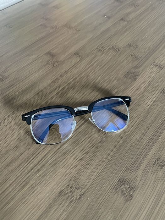 Nowe czarne okulary zerówki