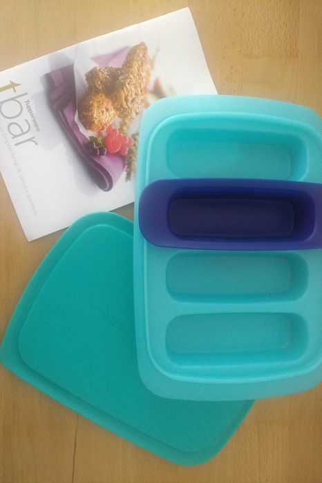 Tupperware para confeção de barritas de cereais
