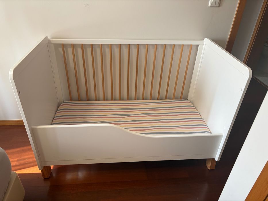 Berço Kinderkraft NICO 2 em 1 + colchão IKEA