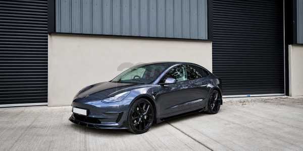 Conjunto Tesla Model 3 Spoiler, Aileron, Laminas e Difusor