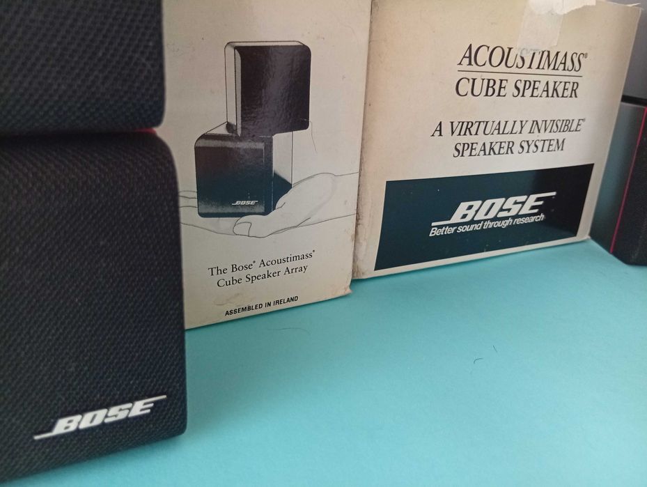 Bose Acoustimass Double Cube Speakers Red Line (Pa)– Estado Impecável