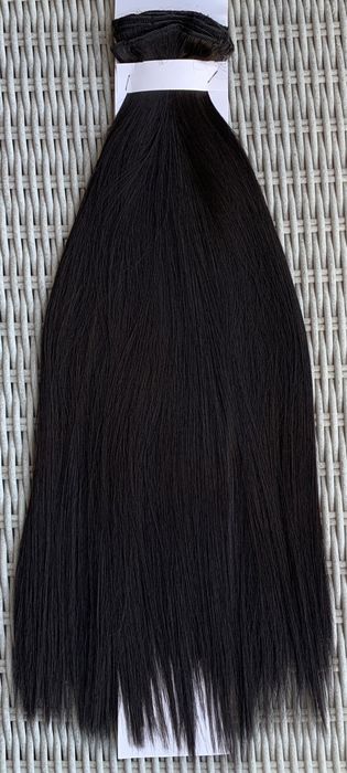 Premium Ultra włosy doczepiane, czarny, clip in, 16 klipsów 508.
