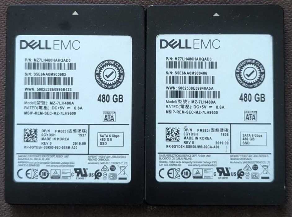 Samsung PM883/SM863a 480gb !