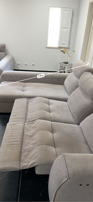 Sofa 3 lugares reclinaveis
