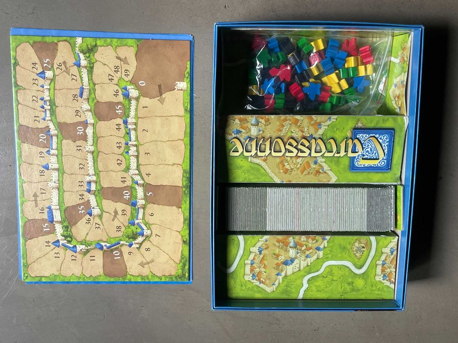 Carcassonne boardgame.