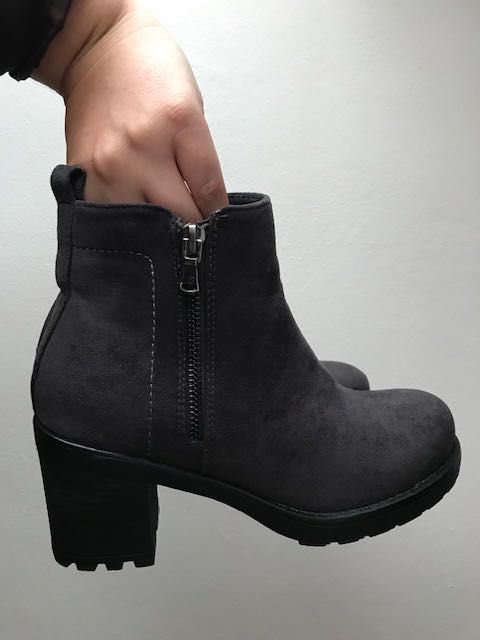 Gray Boots Size 36, BRAND NEW