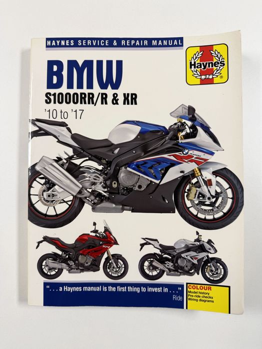 Livro Manual de Serviço e Reparação da BMW S1000RR/R & XR