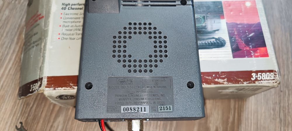 Радиостанция General Electric (GE) Compact Mobile CB, 3-5809.