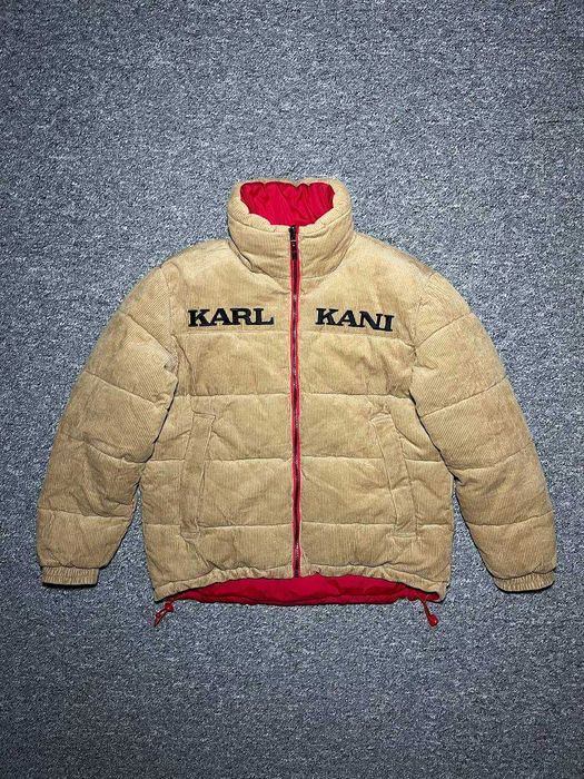 Чоловічий пуховик KARL KANI Velvet - ДВОХСТОРОННІЙ - Розмір S