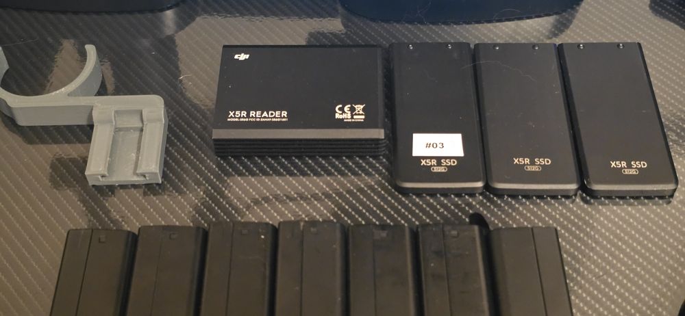 DJI Osmo X5pro + X5ProR + 2 crystalsky + 3 ssd 512G