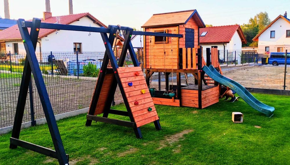 MONTAŻ GRATIS Solidny Gruby Domek dla dzieci Plac zabaw Kompleksowo
