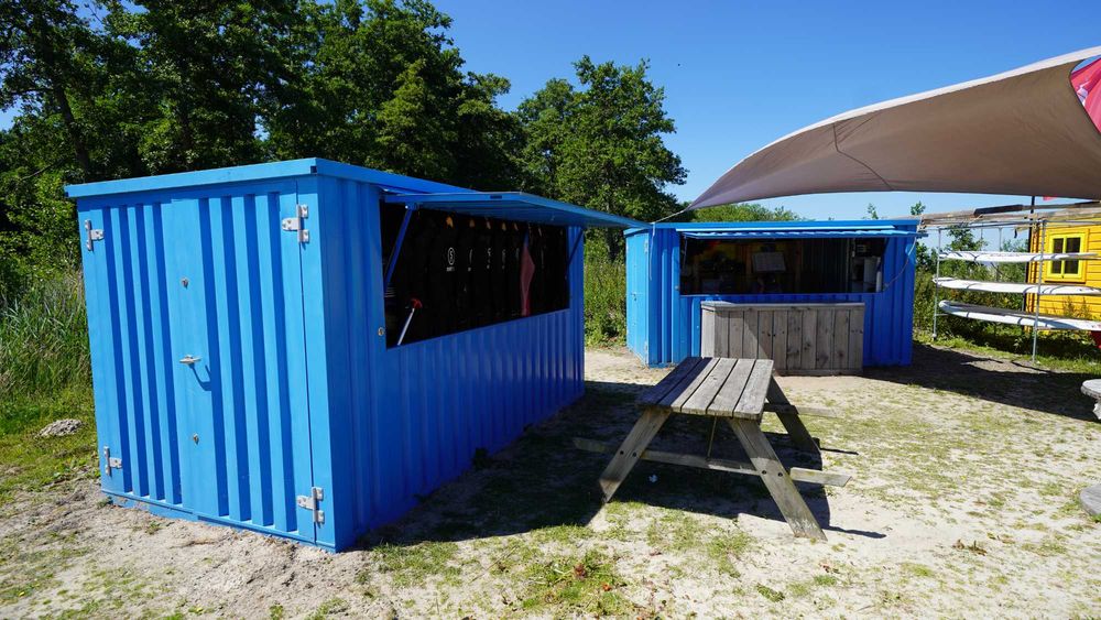 Contentor de Bar Azul - Ideal para colocar na praia