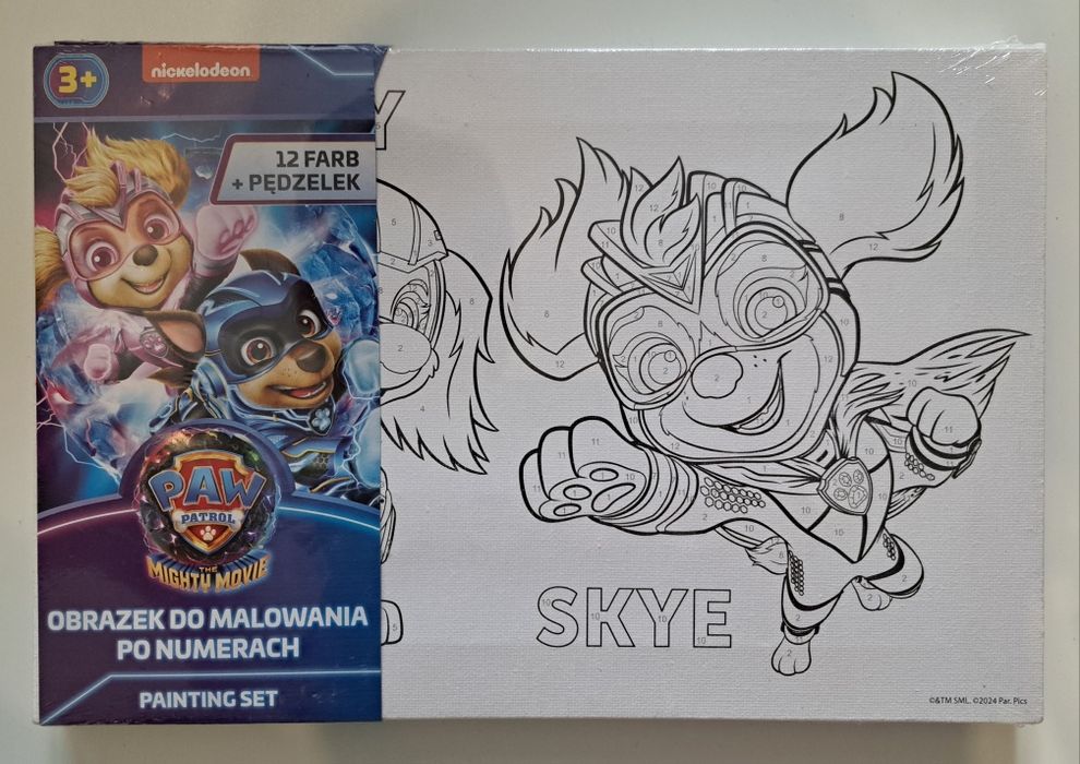 Obrazek Do Malowania Skye Psi Patrol Po Numerach Kosmopieski