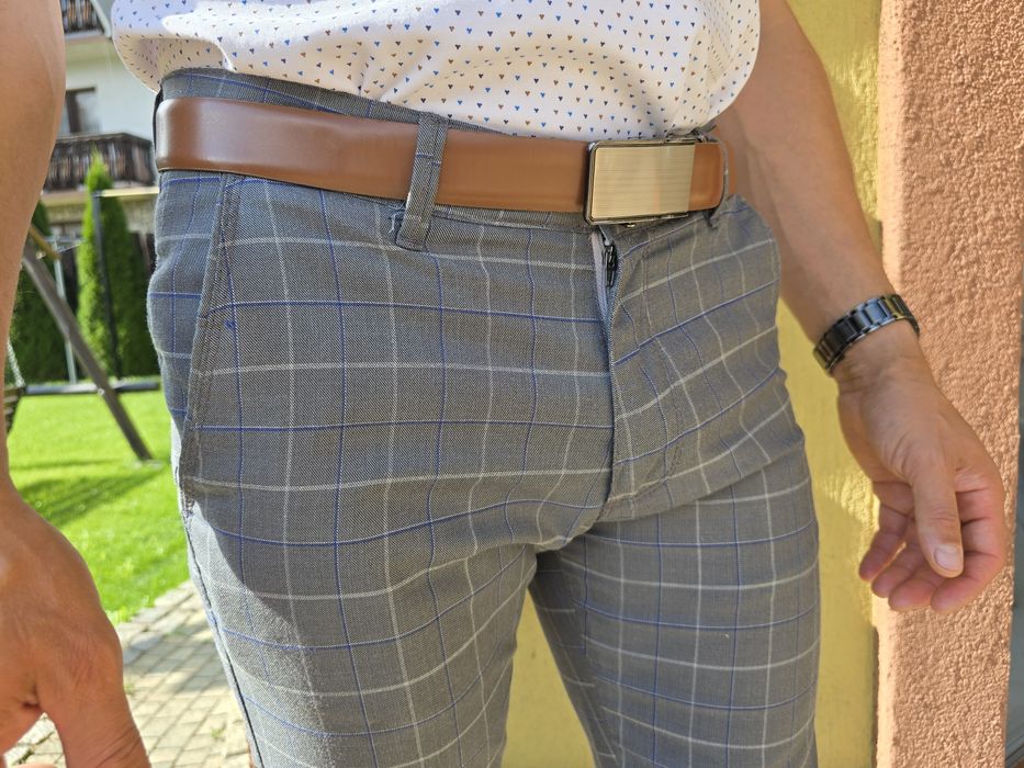 Spodnie męskie eleganckie L W30 L34