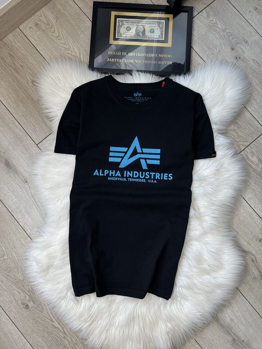 Оригинал Мужская Футболка Alpha Industries Casual Fred logo perry | Альфа S