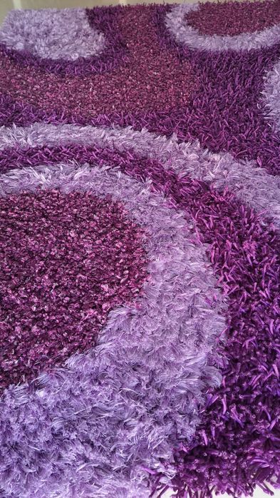 Tapete antiderrapante 150cm x 200cm com 3 variedades de pelo