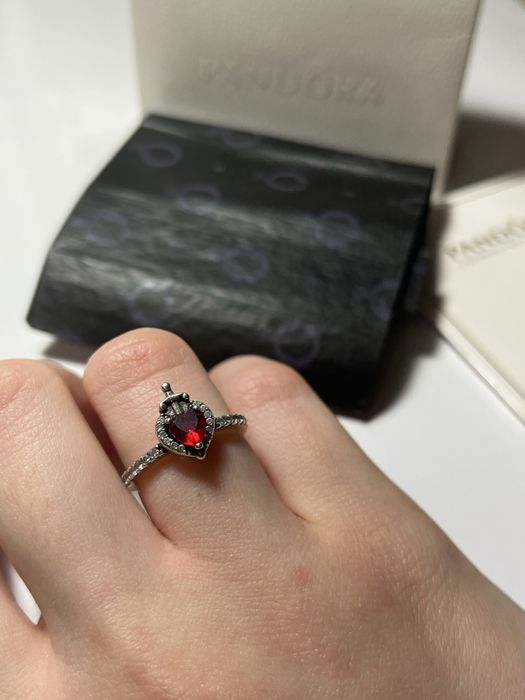 Кольцо пандора pandora disney сердце + упаковка