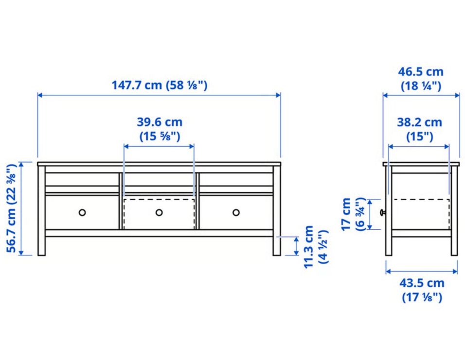 Móvel de TV HEMNES da IKEA