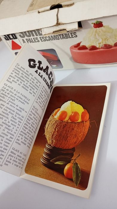 Máquina vintage Soubetiére para fazer gelados