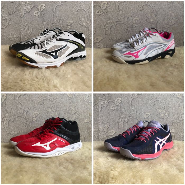 Гортайте фото, 18 пар Asics Mizuno волейбол теніс 40,5-39 25,75 25,5