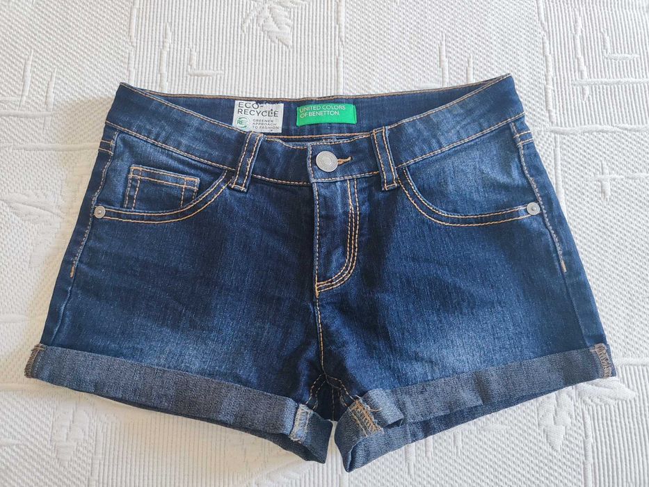 Calções ganga menina BENETTON - 8/10 anos