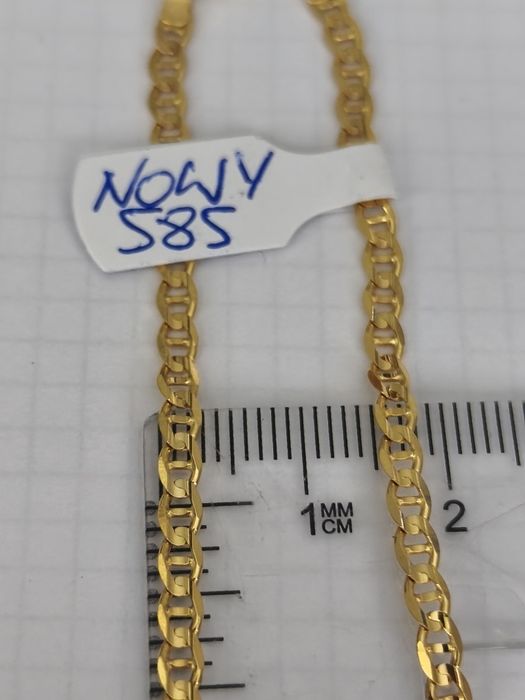 Nowy piękny złoty łańcuch Gucci 585 14k 55cm 7.47gr unikat!!