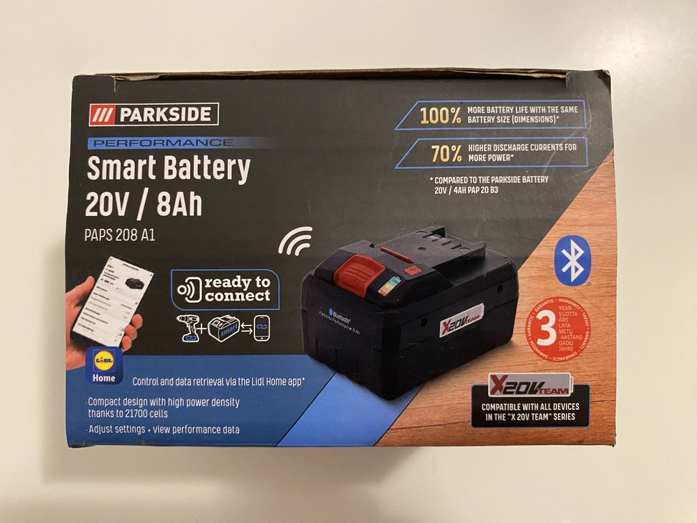 Акумулятор PARKSIDE PERFORMANCE Smart PAPS 208 A1, 20 V, 8 Ah: 2 500 грн. -  Інша техніка для кухні Луцьк на Olx