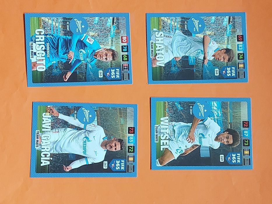 Karty kolekcjonerskie piłkarze FIFA 4sztuki FC ZENIT