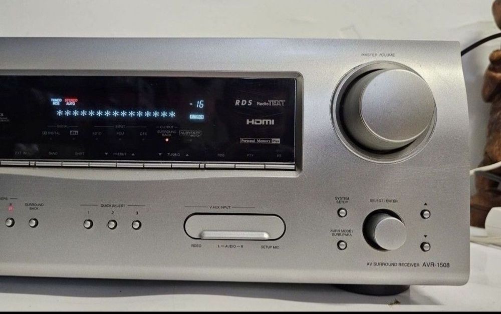 7.1 Amplituner Denon AVR-1508:, 110 W na kanał