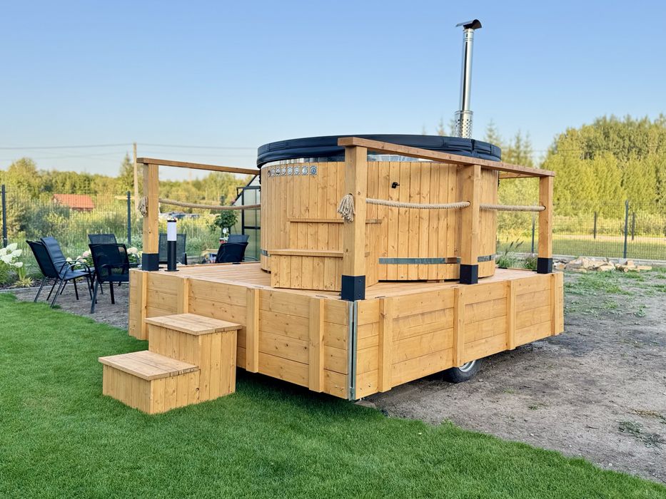 Wypasiona najwieksza Mobilna Balia Bania Jacuzzi! 8-10 osób! Masaże!