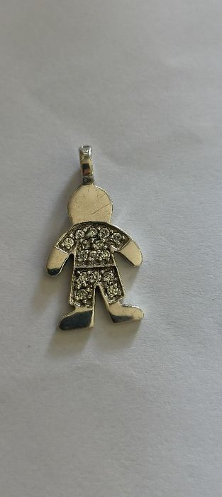 Pendente menino em prata