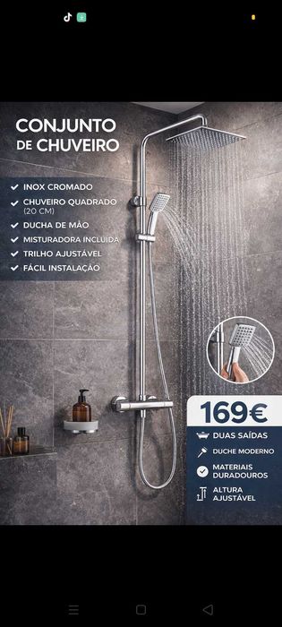 Chuveiro Conjunto 169€. Oportunidades