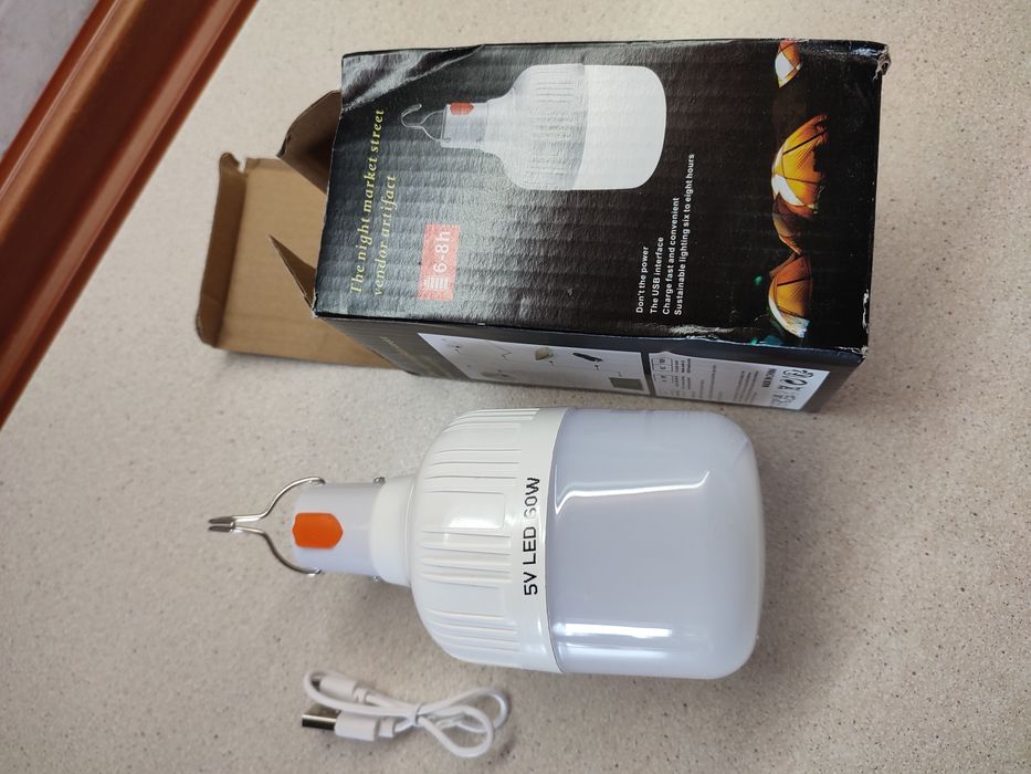 Аккумуляторна LED лампа 60W