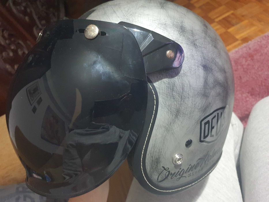 Capacete mota retro Origine Deus tamanho XL