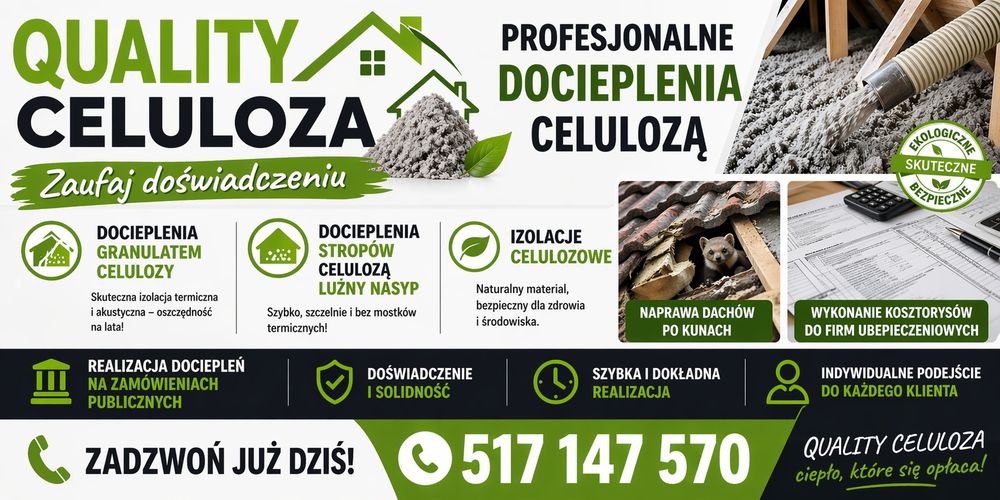Ocieplenia celuozą