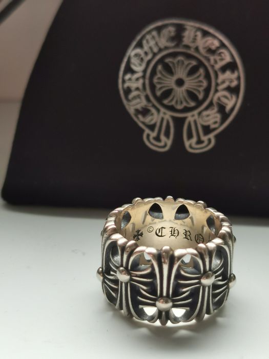 Pierscionek Srebro chrome hearts Silver ring