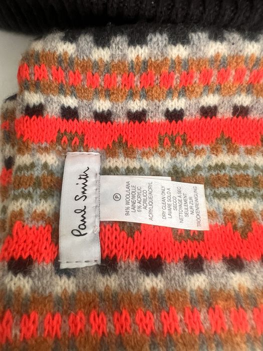 Оригинальный новый шерстяной комплект Paul Smith (шапка и шарф) |