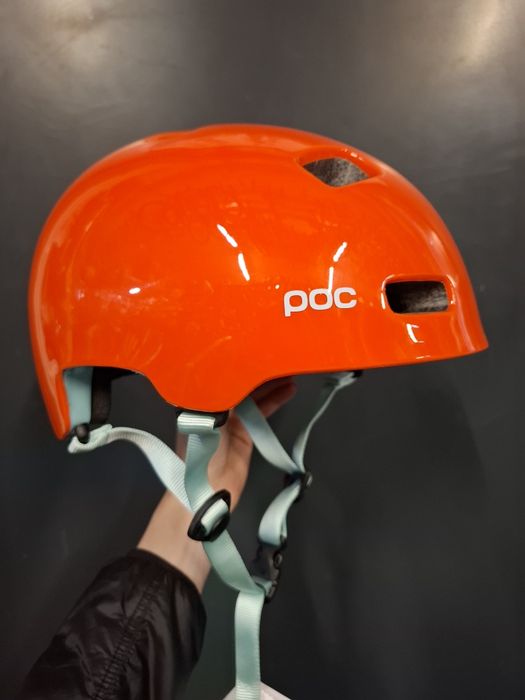 Kask rowerowy hulajnoga dirt deskorolka skate POC Crane Pure XL XXL 61 / 62 pomarańczowy