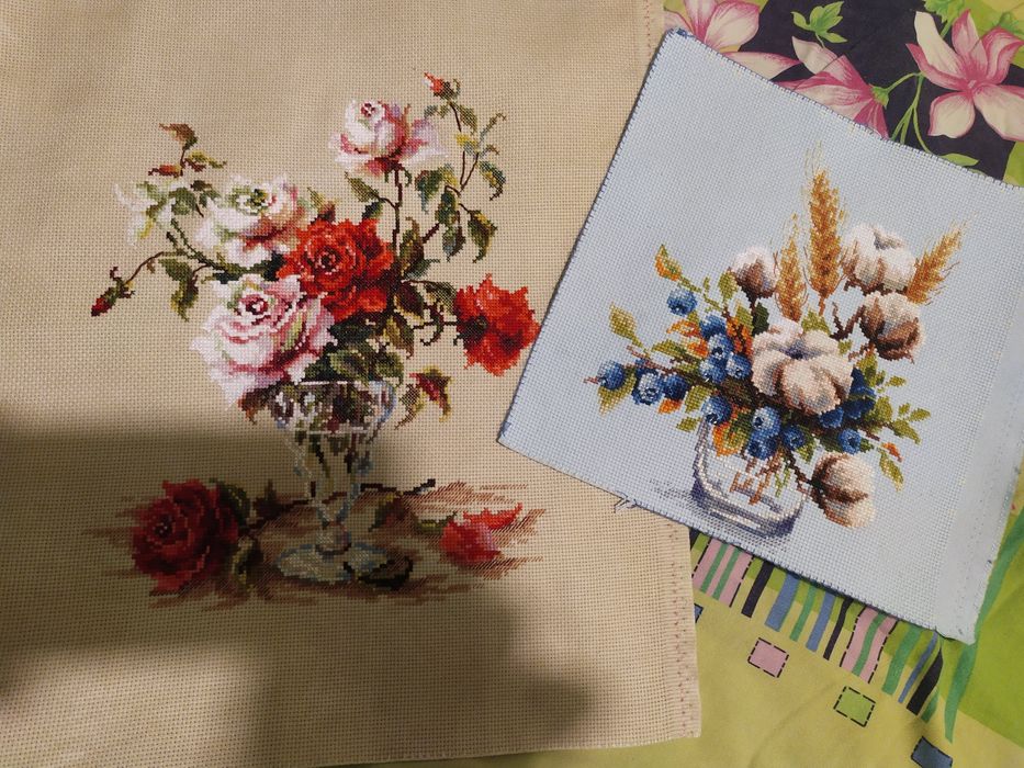 Вышитая картина крестиком без рамки "Мелодия любви"