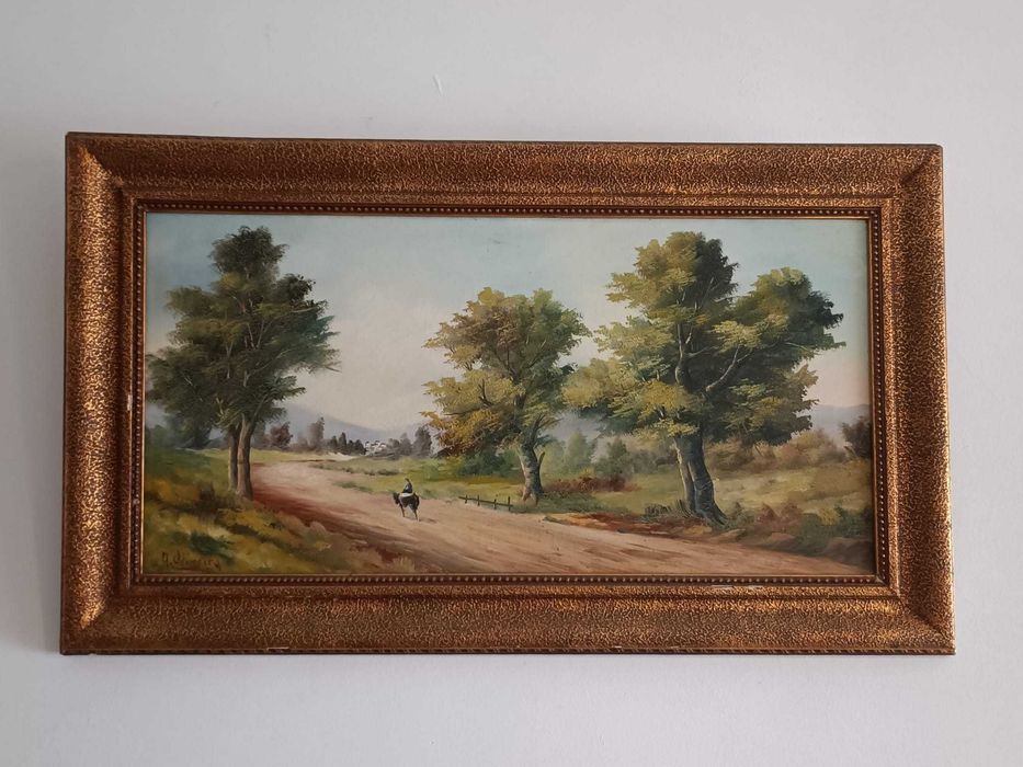 Pintura a Óleo - Paisagem - H. Oliveira