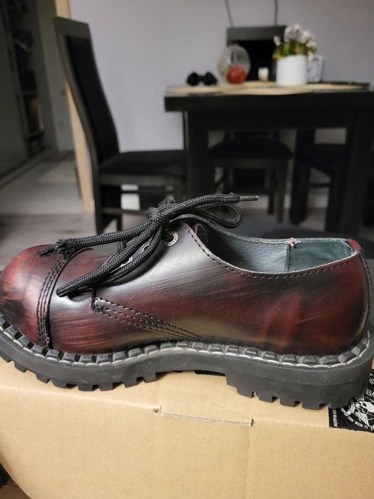 Buty Glany Steel niskie bordowe rozm. 39