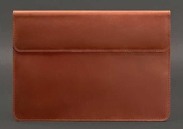 ЧЕХОЛ-КОНВЕРТ коньяк к MACBOOK AIR/PRO 13'' из плотной кожи
