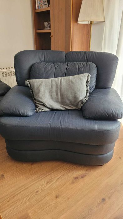 Sofás confortáveis azuis