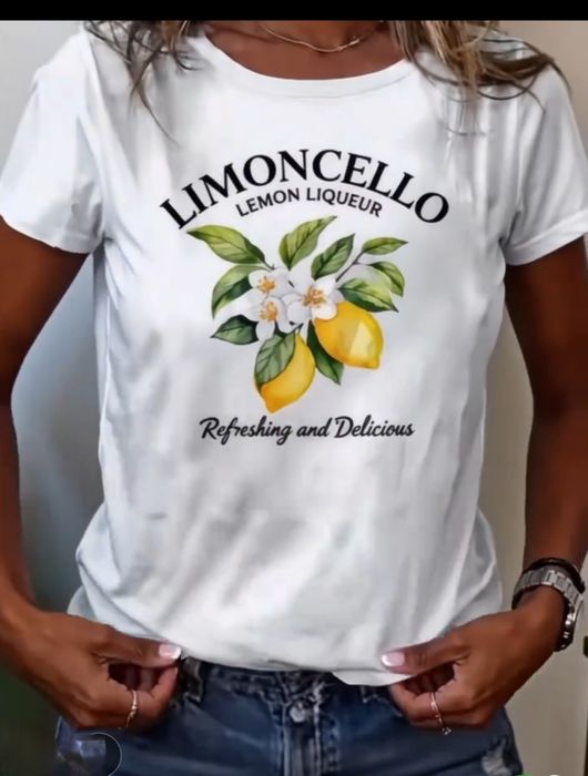 M bluzka ,t shirt,koszulka z aplikacją biala