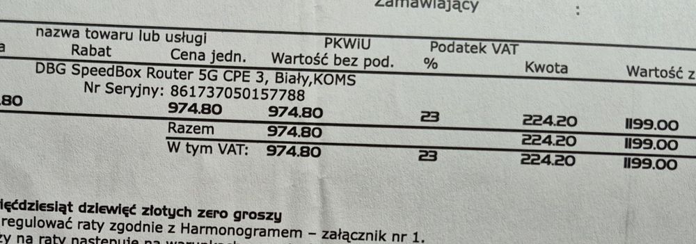 Nowy nie używany Ruter 5G