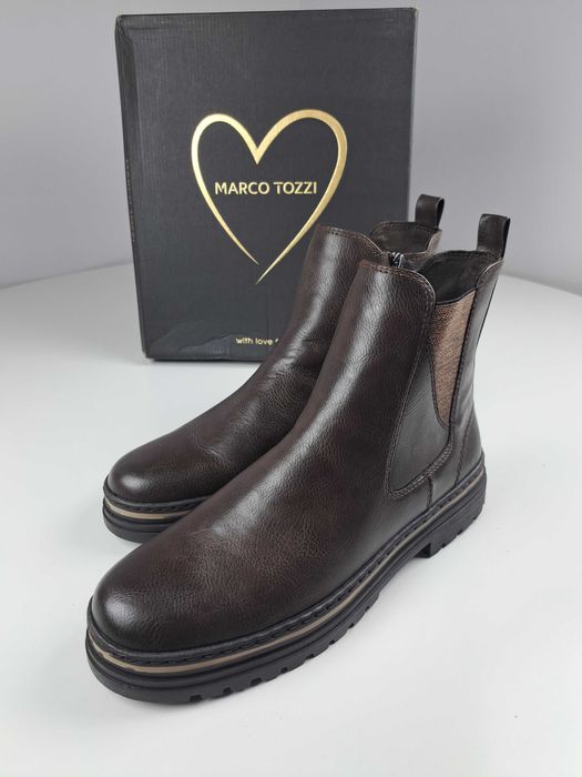 Marco Tozzi Chelsea Boot Sztyblety  Eu 41 (27cm) -Darmowa Dostawa!