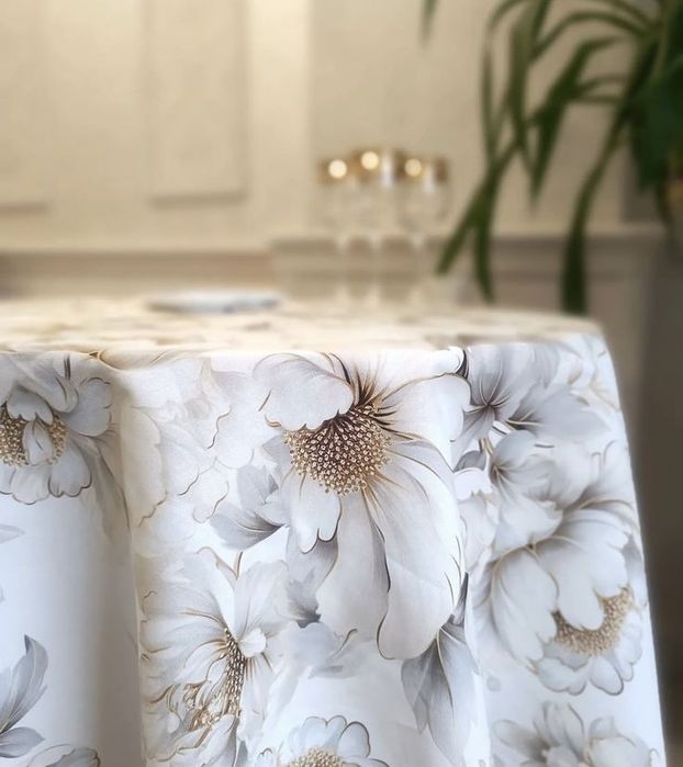 Тефлонова скатертина для кухні | Водостійка, стильний декор