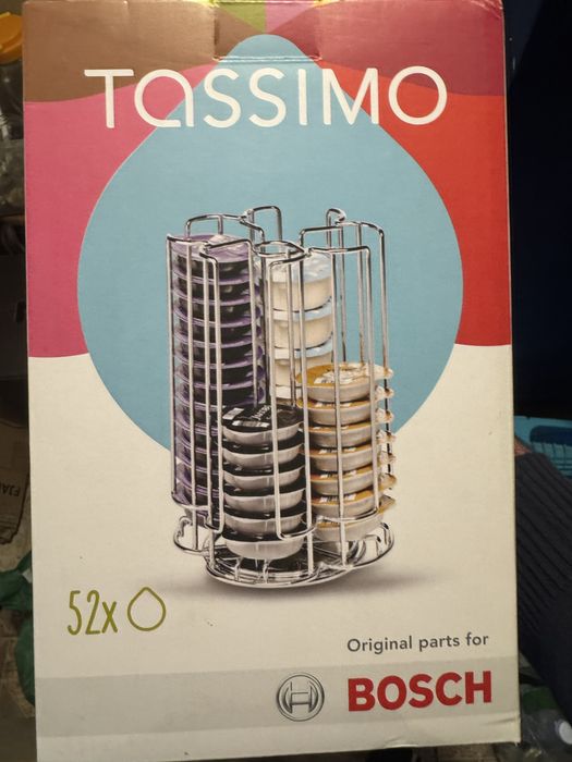 Stojak na 52 kapsułki Tassimo. Nowy, oryginalny, nieotwierany.